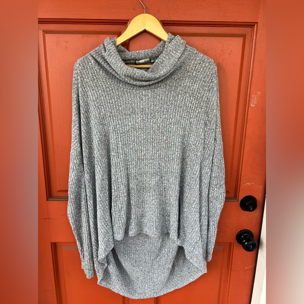 Anthropologie Saturday Sunday Gray Oversized Turtleneck size M/L